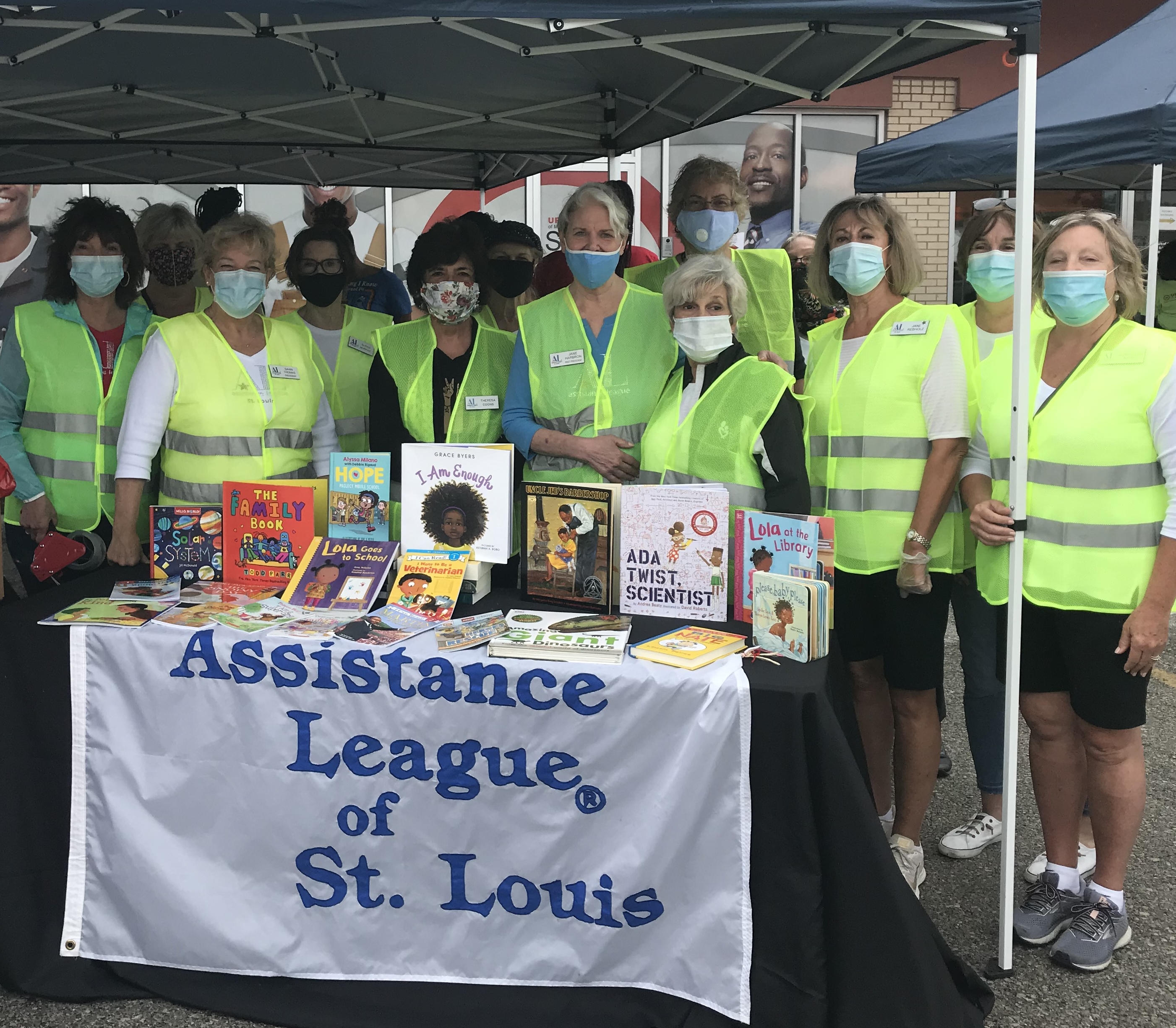 cropped group shot of volunteers at urban league expo august 1 2020