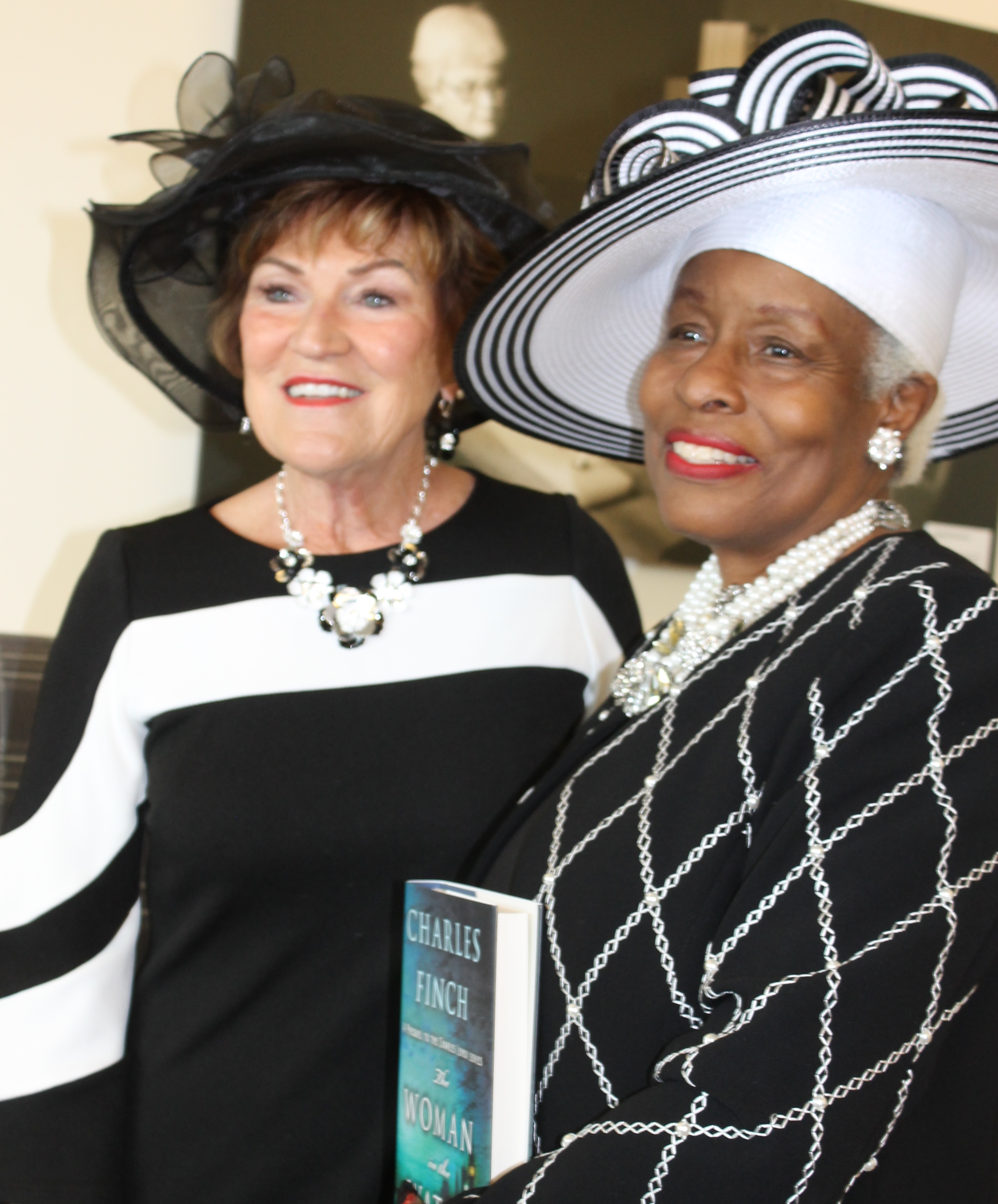 2019 04 13 authors brunch two lovely ladies in black and white